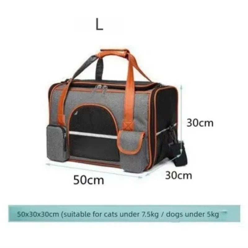 Anti-Collapse Pet Carrier Travel Bag | Dogs Cats Small Pets