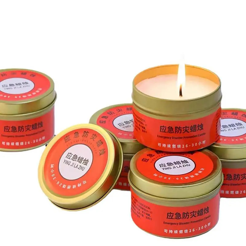 Camping Candles Survival 30 Hour Home Lighting Long Burning Windproof
