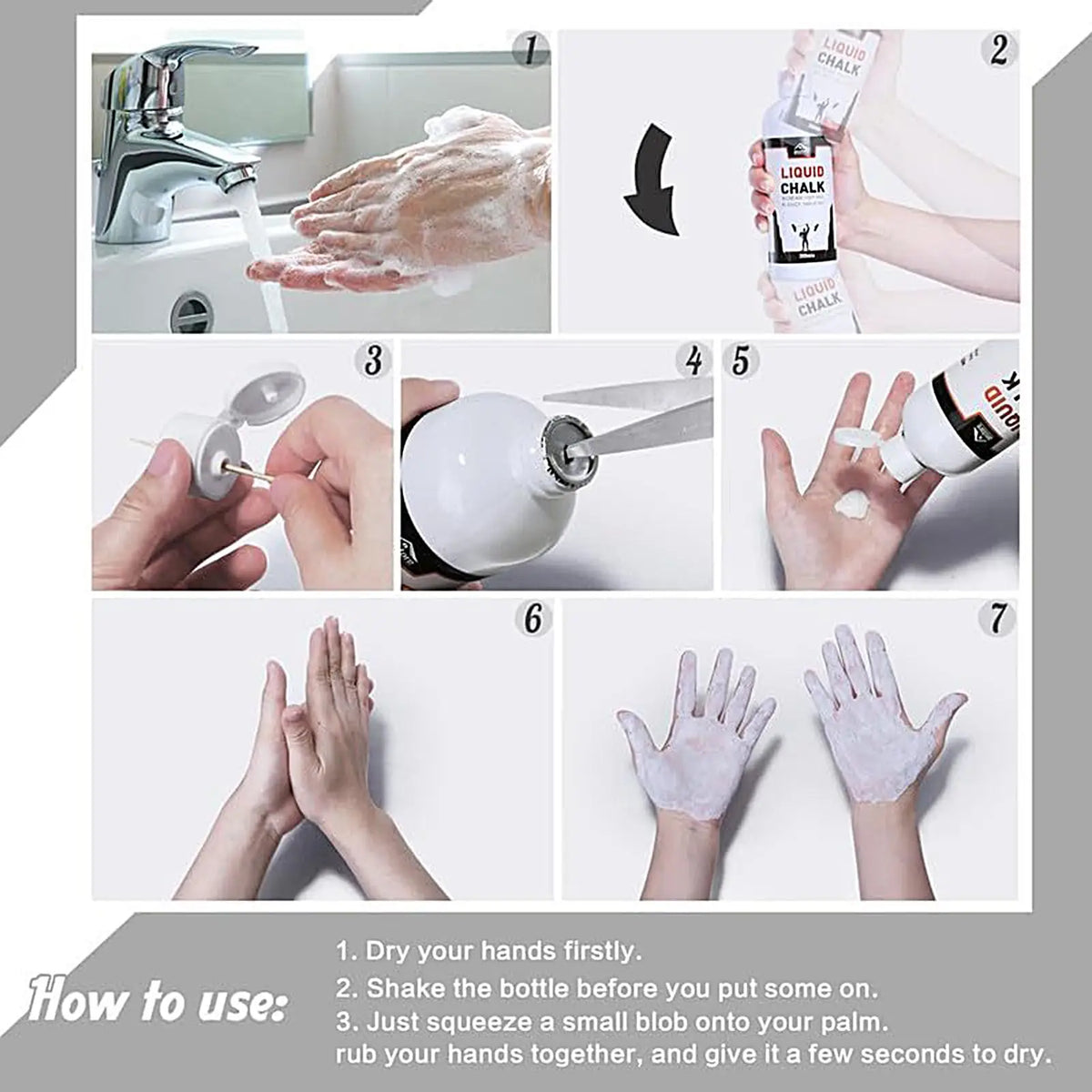 Liquid Chalk Grip – Magnesium Powder for Gym, Lifting & Climbing