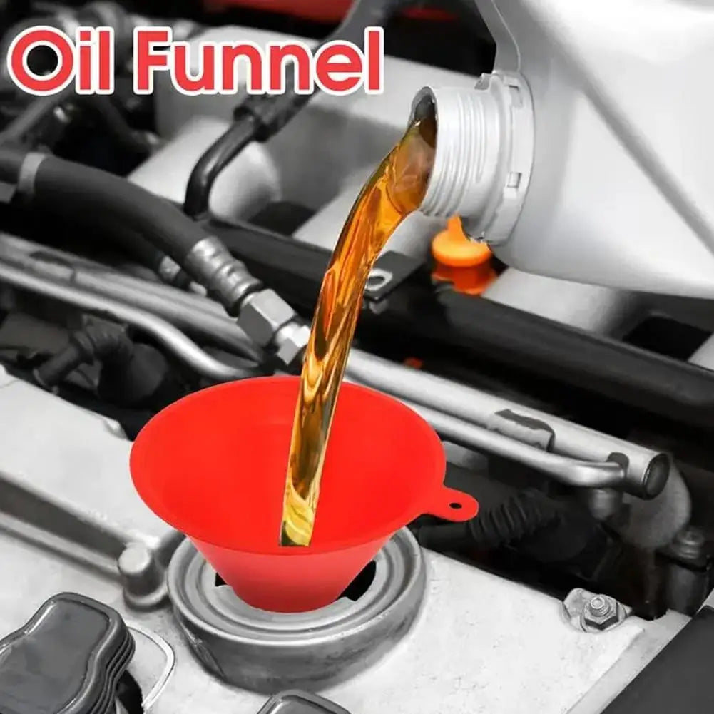 4-Piece Anti-Splash Oil Funnel Set – Car & Motorcycle