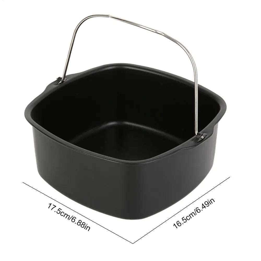 Air Fryer Cake Barrel Pans Tray Basket Mold Baking Heat Resistant