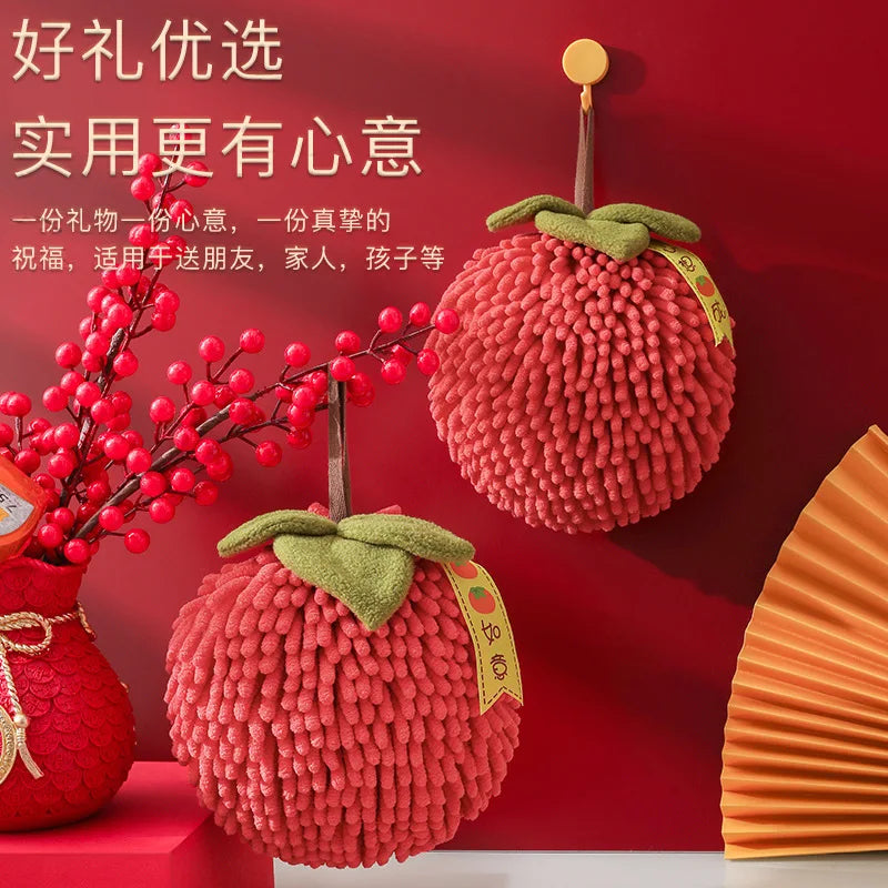 Thickened Fruit Hand Towels Absorbent Handball Kitchen Bathroom