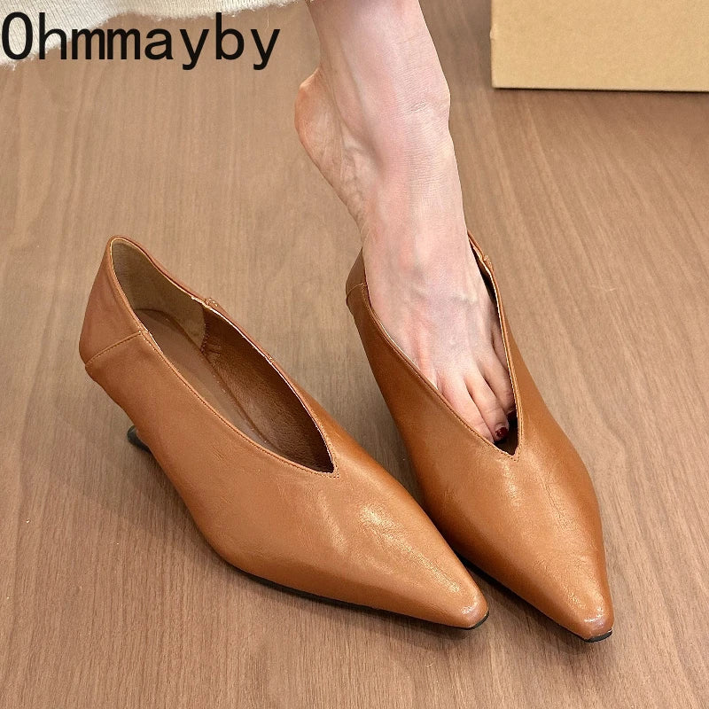 Women's Mary Jane Platform Pumps – Slip-On Round Toe Heels