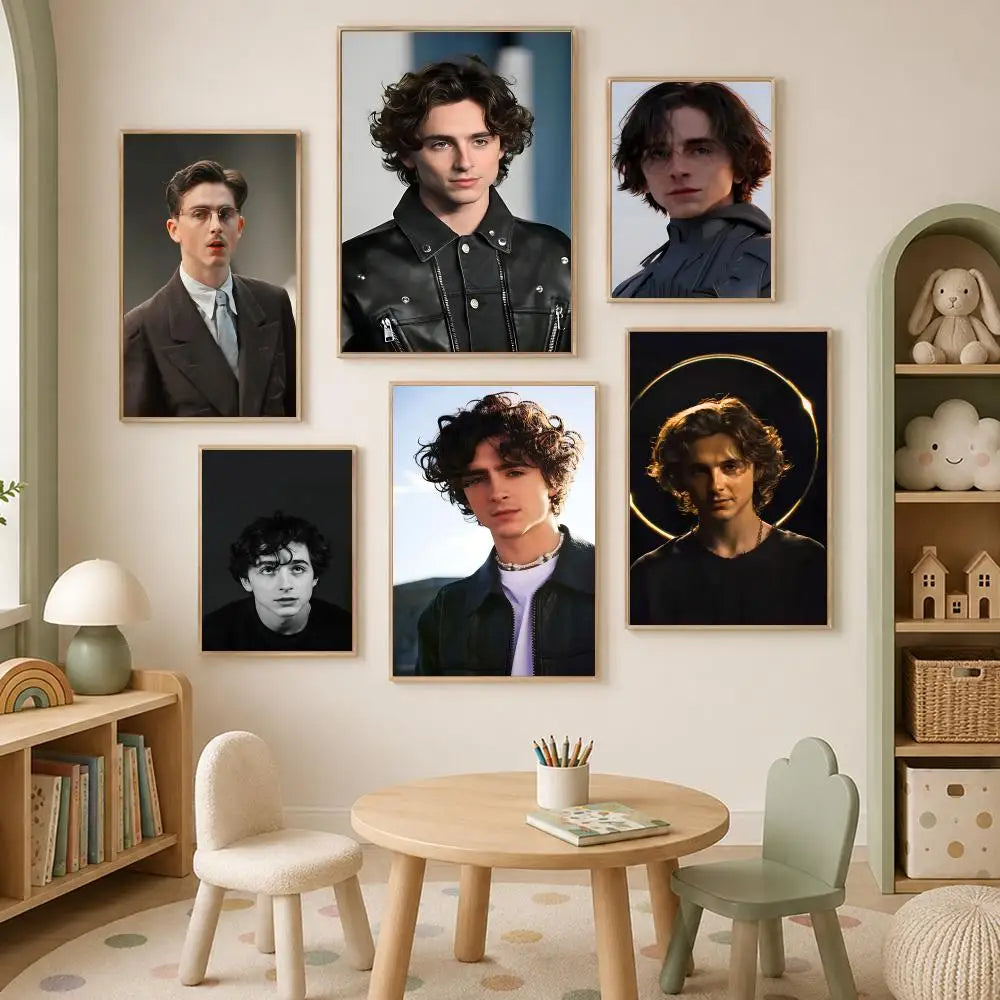 Timothée Chalamet HD Wall Poster – Self-Stick & Waterproof