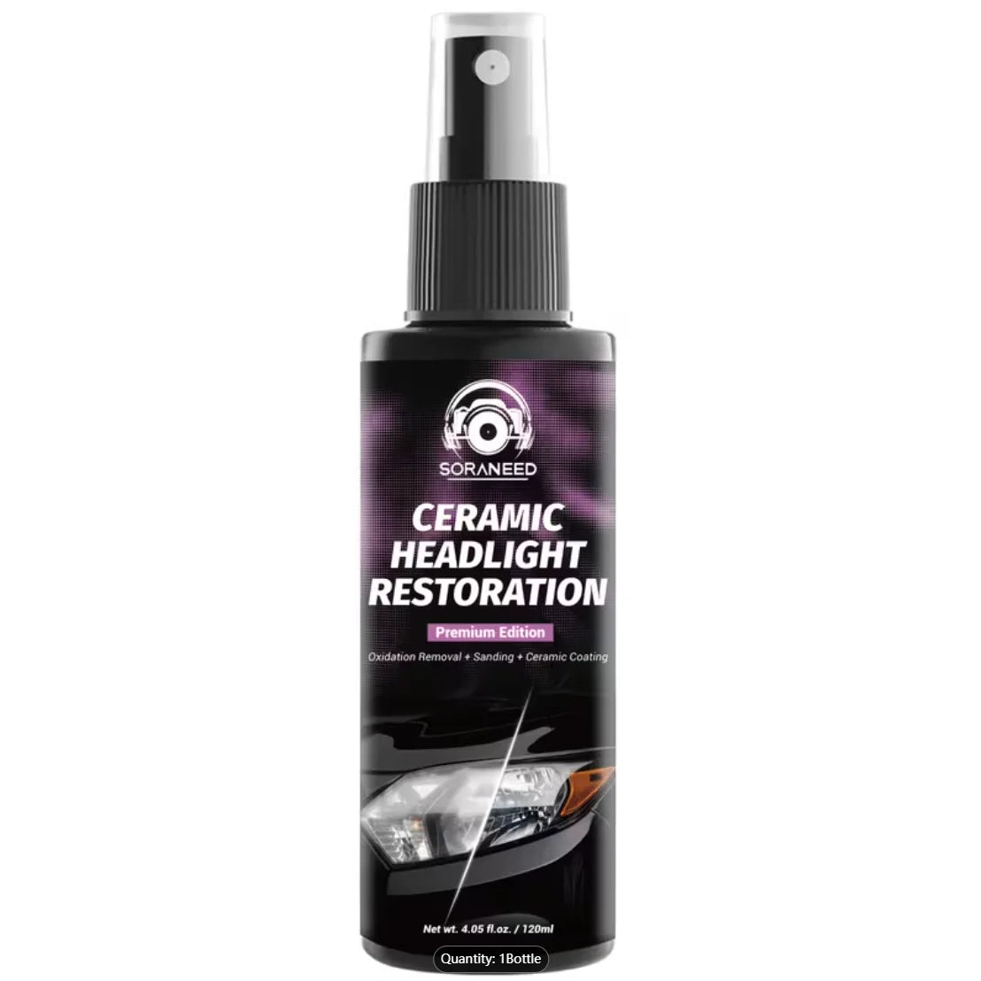 Car Headlight Restoration Spray | Oxidation & Yellowing Removal