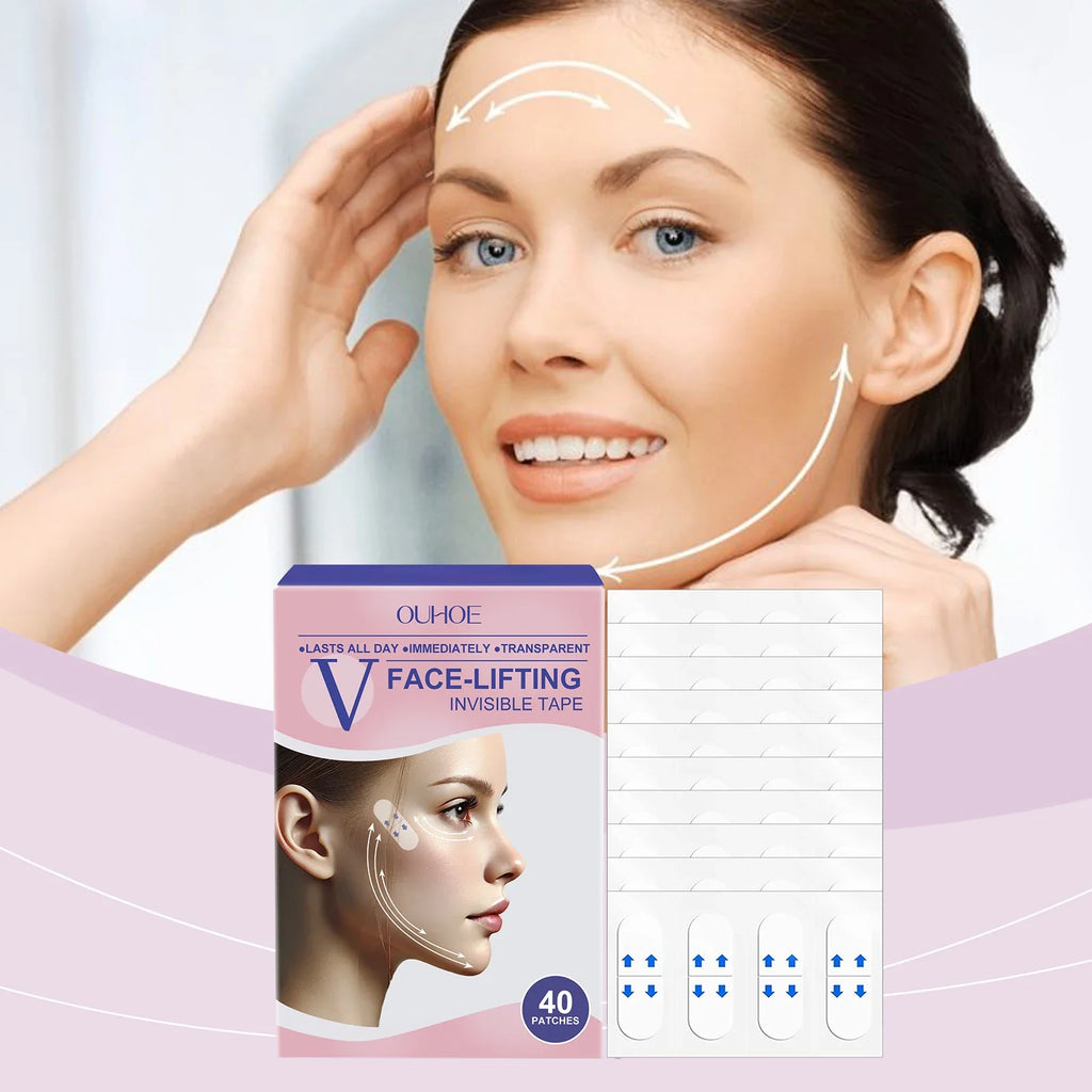 Invisible Face Lift Tape – V-Line Jawline & Cheek Lifting Stickers
