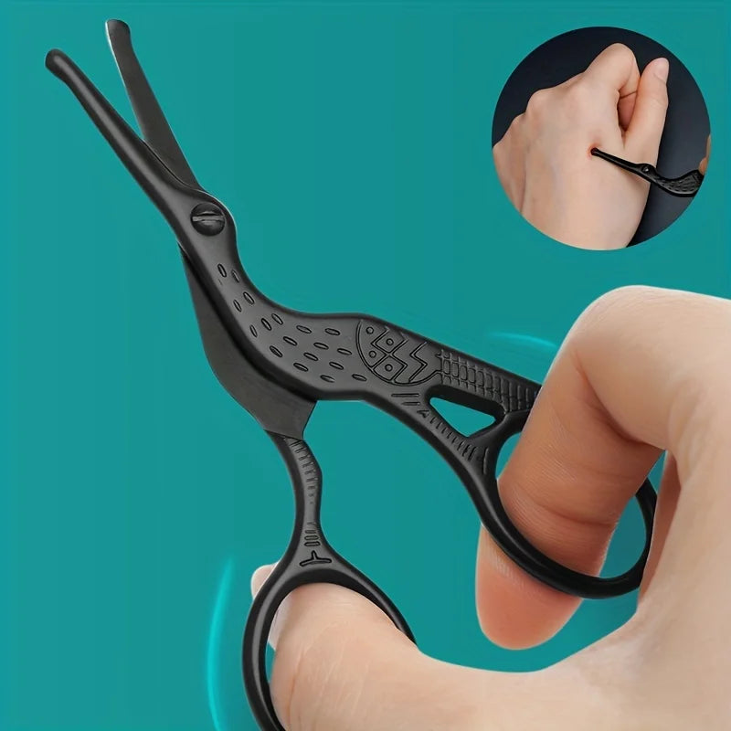 Stainless Steel Round Tip Nose Hair Scissors | Stork Design