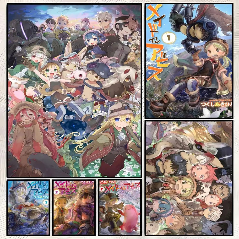 Made in Abyss Anime Poster – Self-Stick HD Waterproof Wall Art