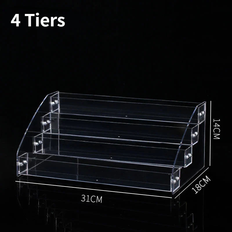 Acrylic Nail Polish Organizer – Clear Ladder Display Rack Stand