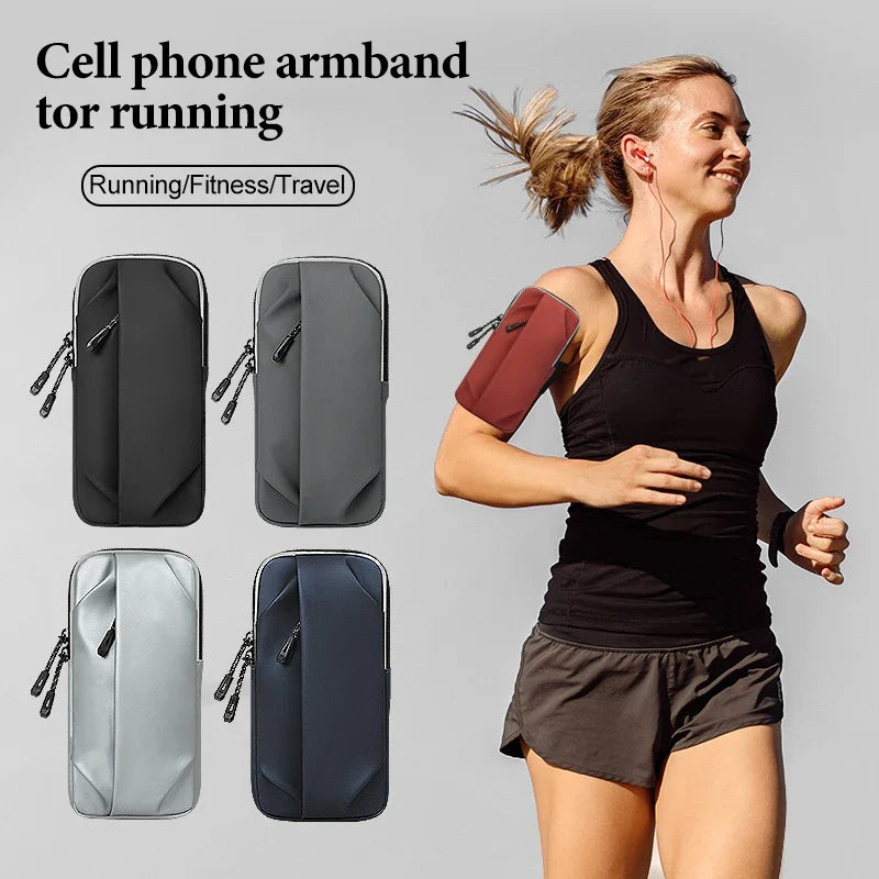 Cell Phone Armband Running Magnetic Bags Women Mobile Wrist Stand Bag