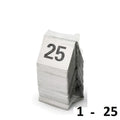 Stainless Steel Tent Table Numbers – Set of 25 or 50