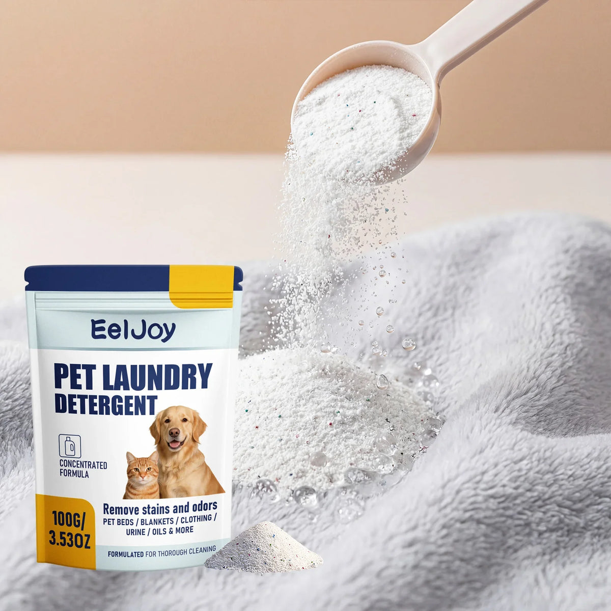 Concentrated Pet Laundry Detergent Powder – Stain & Odor