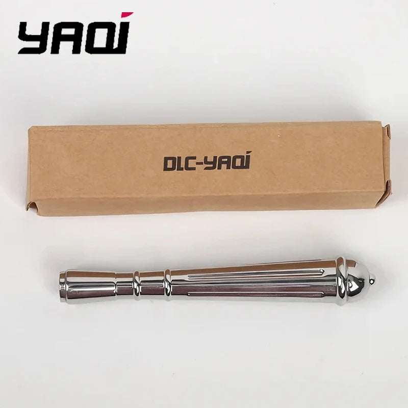 2026 Yaqi Men's Safety Razor Handle Teardrop Polished Stainless Steel