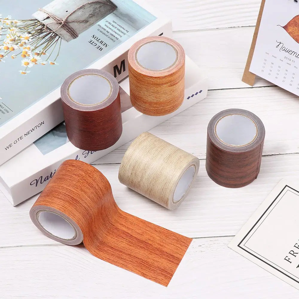 Wood Grain Furniture Repair Tape – Waterproof Skirting Sticker
