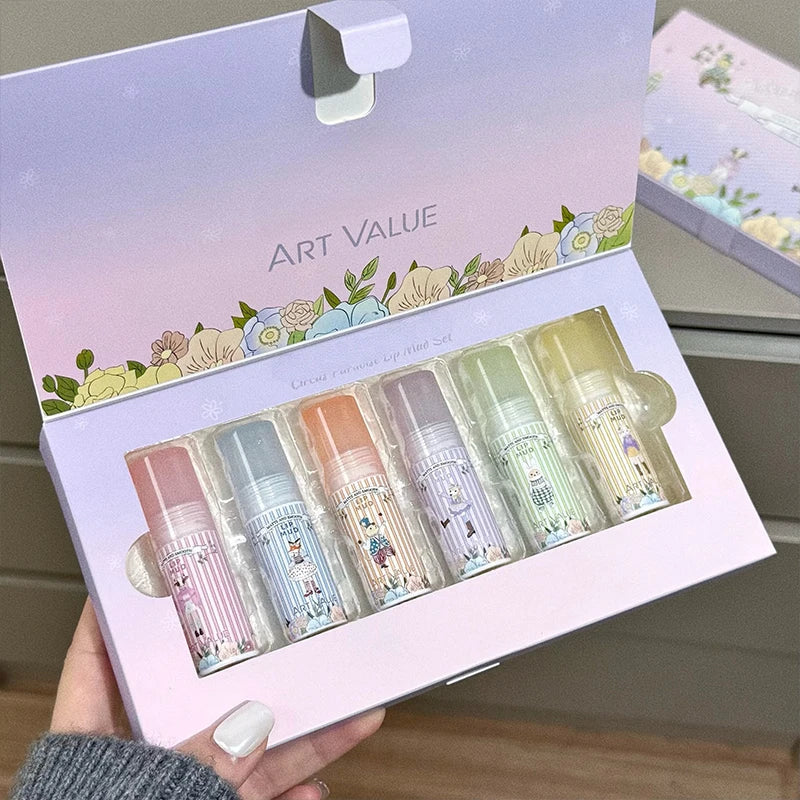 Art Value 6-Color Matte Velvet Liquid Lipstick Set | Waterproof