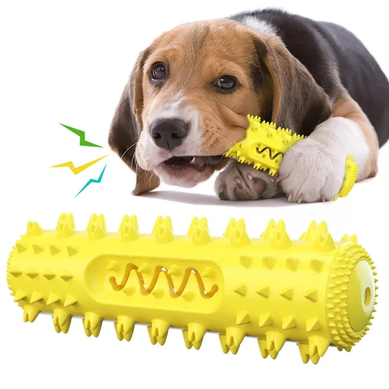 Squeaky Dog Molar Stick – Silicone Treat-Dispensing Chew Toy