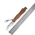Mini Folding Mushroom Knife – Stainless Steel & Rosewood Handle