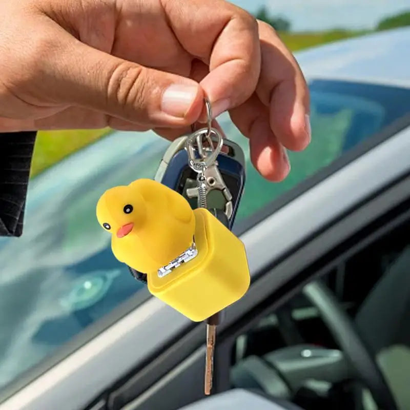 Keyboard Bag Charm Fidget Clicker Small Backpack Ornament Duck Shape