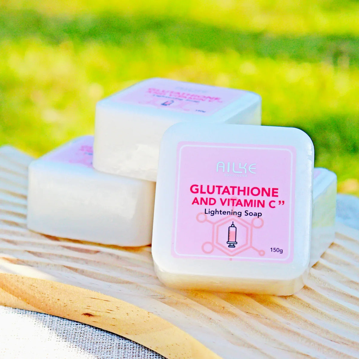 AILKE Glutathione & Vitamin C Brightening Soap Bar 150g