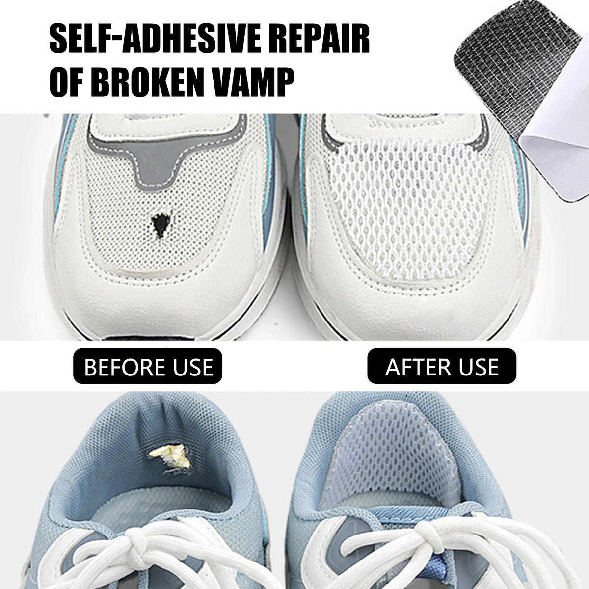 Self-Adhesive Shoe Repair Patches – Invisible Heel Protector 2PCS