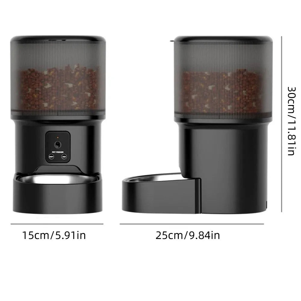 Smart Automatic Pet Feeder 4.5L | Camera & Two-Way Audio