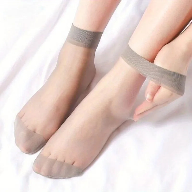 Women's Ultra-Thin Invisible No-Show Ankle Socks | 10-100 Pack