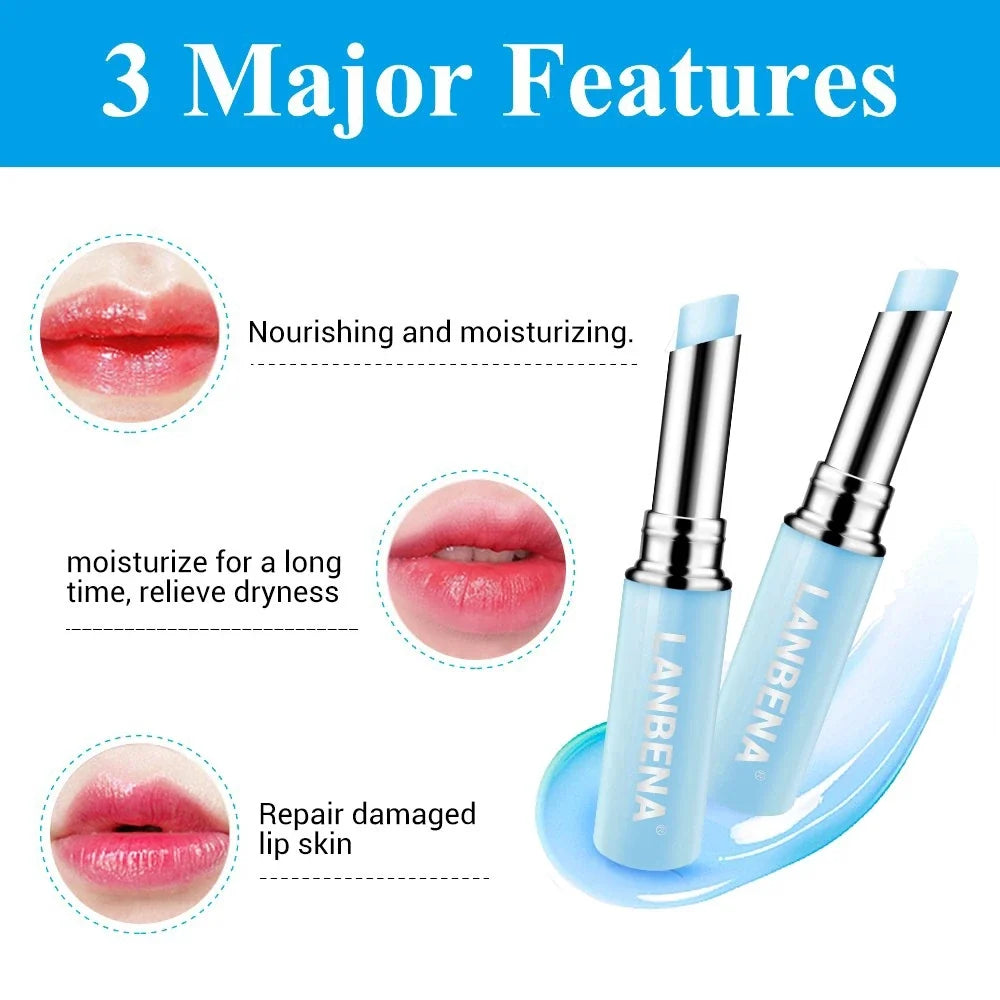 LANBENA Hyaluronic Acid Lip Balm – Moisturizing Lip Plumper