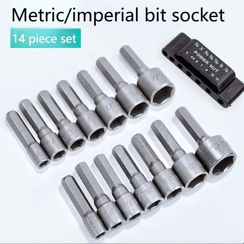 Hex Socket Screwdriver Insert Set – Pneumatic & Power Tool Bits