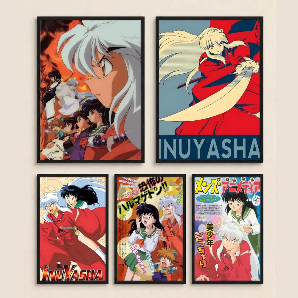 Inuyasha Anime Poster HD Art – Waterproof Sticky Wall Decor