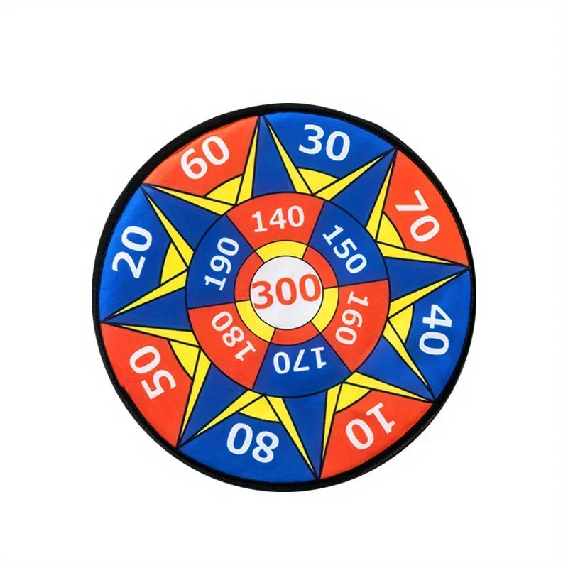 Family Interactive Toys Game Sticky Ball Dart Target Cartoon Pattern