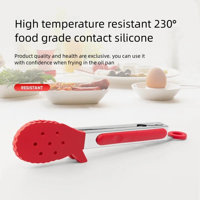 Heavy Duty Silicone Food Tongs – Heat Resistant BBQ Kitchen