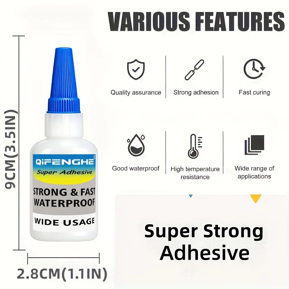 Super Strong Instant Glue – Fast-Drying Clear Waterproof Adhesive