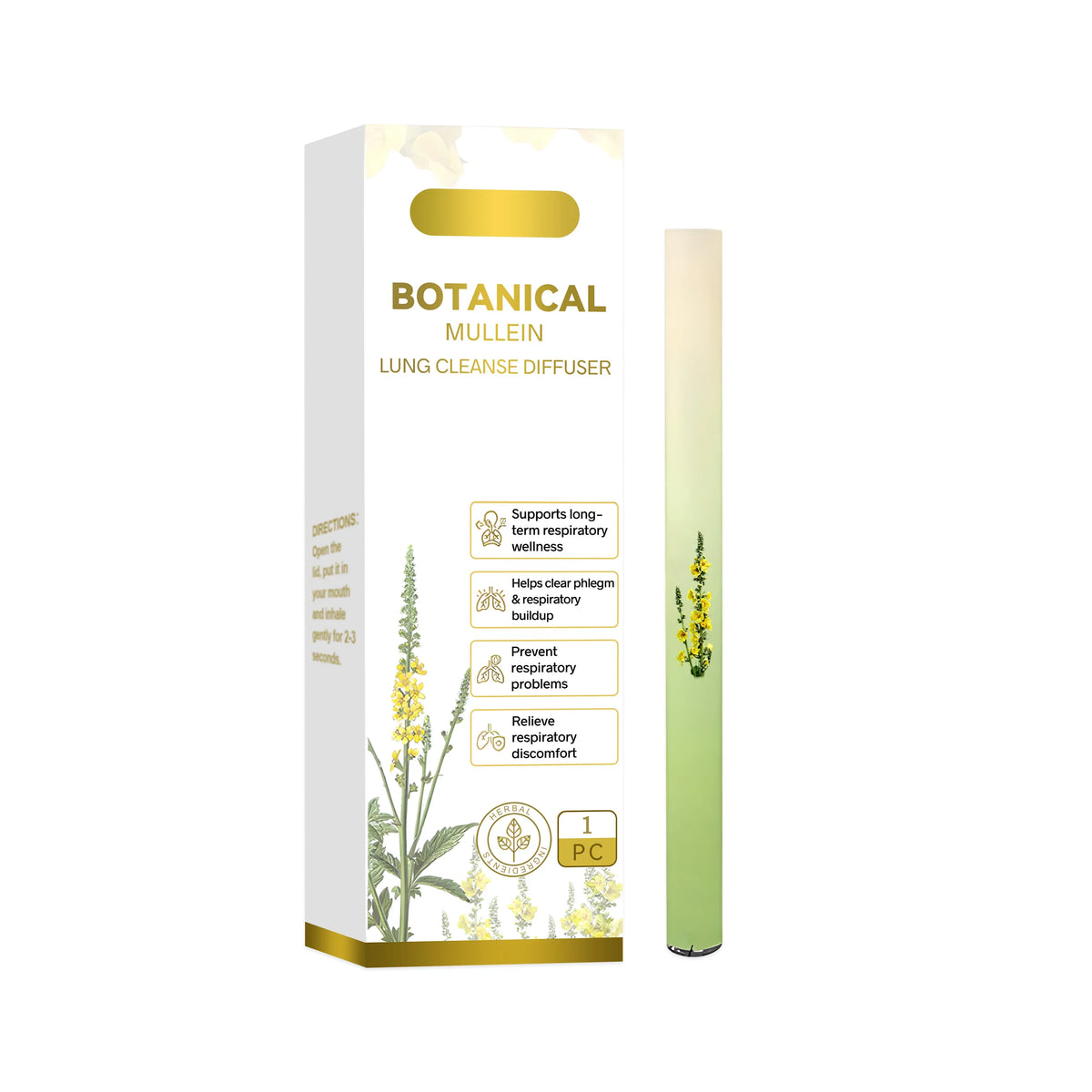 Herbal Nasal Inhaler Stick – Cooling Mint, Rosemary & Castor Oil