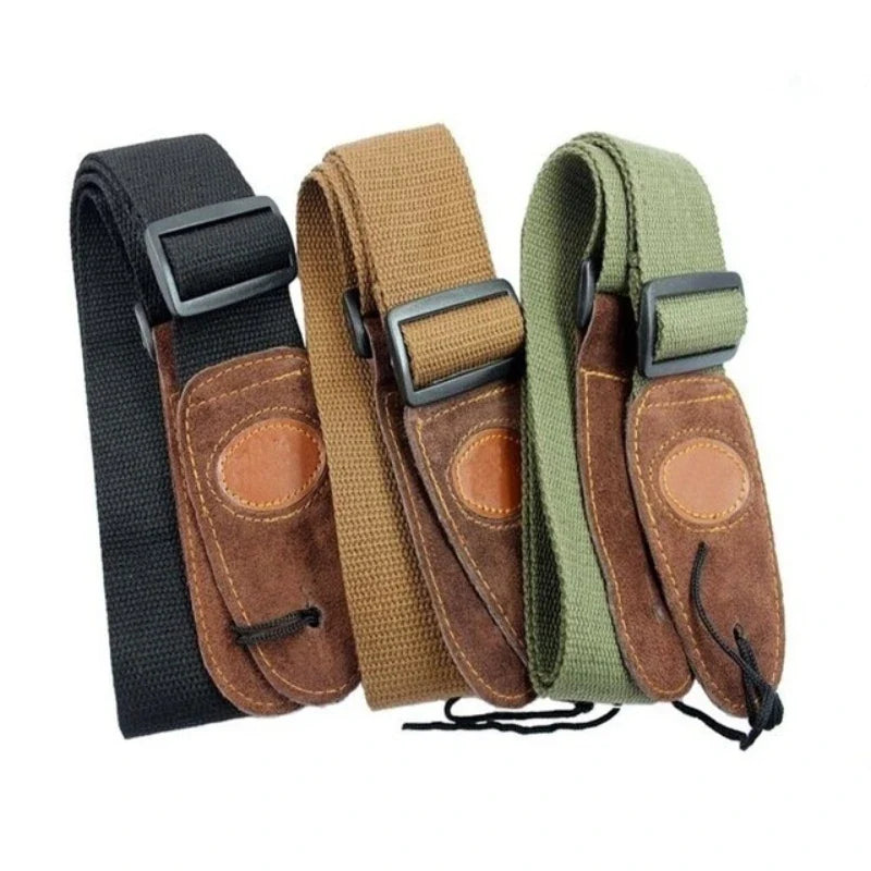 Adjustable Cotton Guitar Strap – Acoustic, Electric & Bass