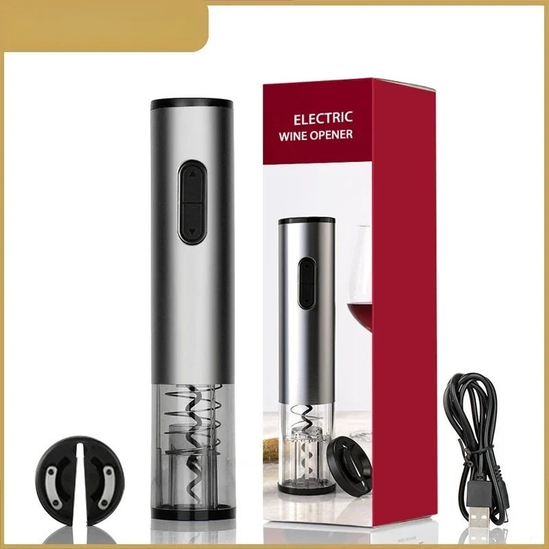 Electric Wine Opener – Rechargeable Automatic Corkscrew & Foil Cutter