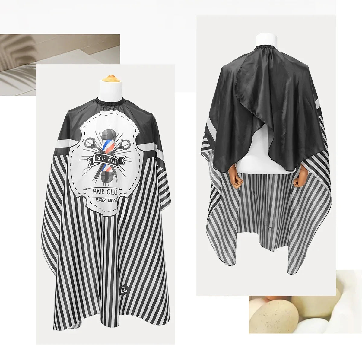 Waterproof Barber Cape | Salon Haircutting Gown 160×140cm