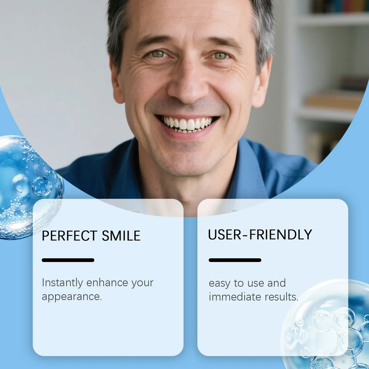 Moldable Silicone Denture Set – Upper & Lower Teeth Veneers