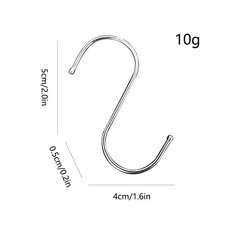 Stainless Steel S Hooks Multipurpose Rust-proof Large Bearing Load