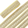 10 Yards Gold Jacquard Ethnic Ribbon Trim – 2 Inch Polyester