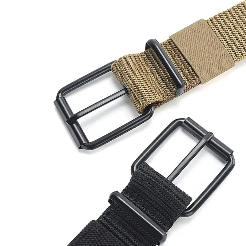 Unisex Canvas Eyelet Belt – Pin Buckle Jeans & Sports Belt