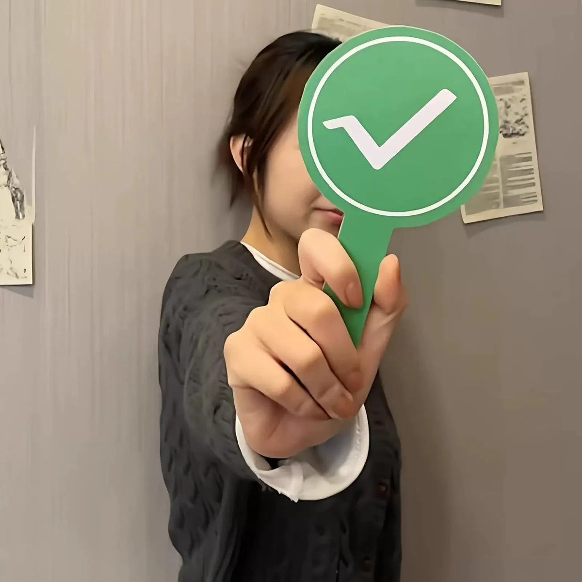 Double-Sided Yes No Voting Paddles for Classroom & Games