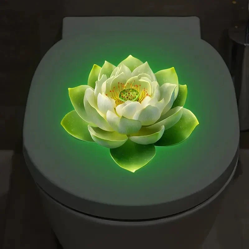 Glow In The Dark Toilet Sticker – Lotus Bathroom Decal