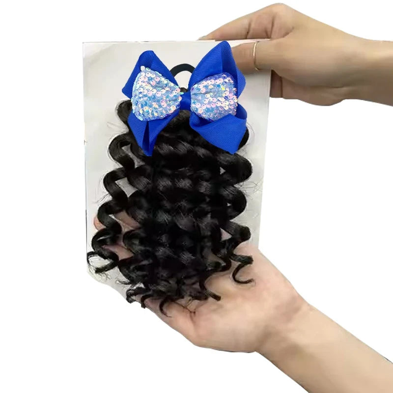Girls Curly Ponytail Hair Extensions 2pcs – Kanekalon Style
