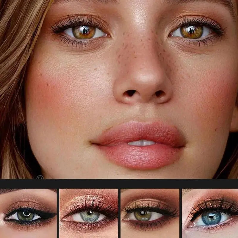 Fit Colors 12-Color Eyeshadow Palette – Matte Pearl & Blush