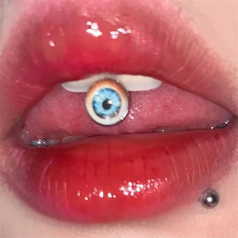 14G Stainless Steel Glow Tongue Ring Barbell | Body Jewelry