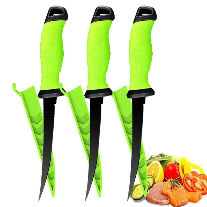 Stainless Steel Fillet & Boning Knife | Multi-Purpose Kitchen Knife