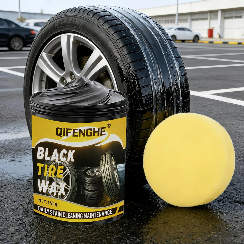 Black Tire Wax – Car Tire Polish, Cleaner & Long-Lasting Shine