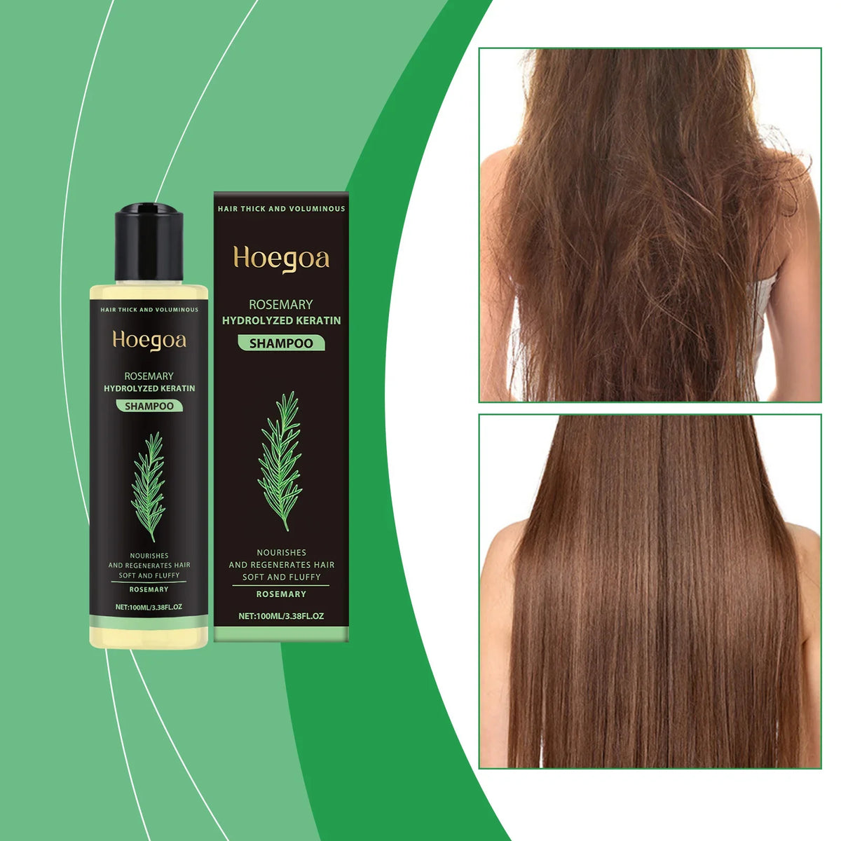 Rosemary Shampoo for Hair Growth, Anti-Dandruff & Volume