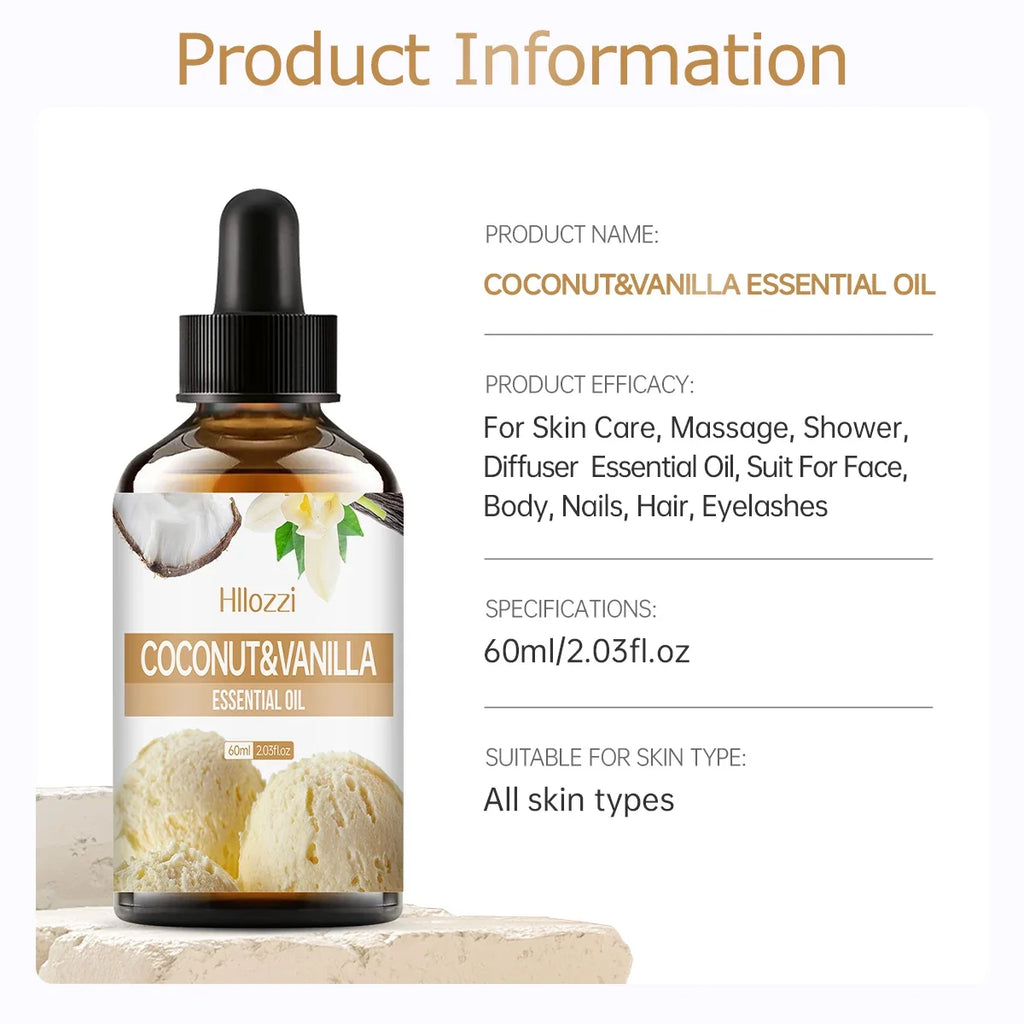 Coconut Vanilla Essential Oil – Aromatherapy, Skin & Hair Care