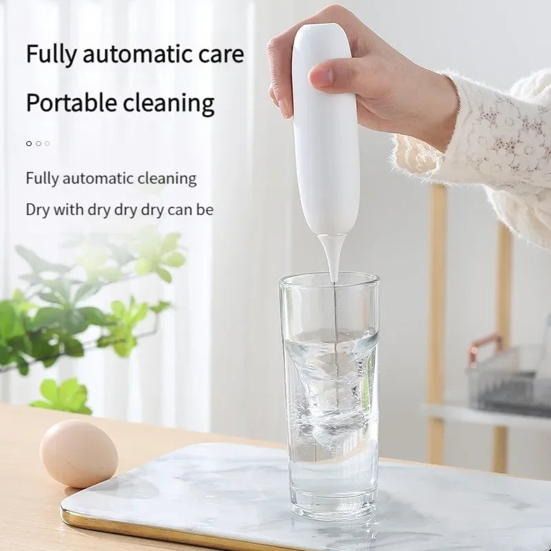 Battery Model Handheld Egg Beater Froth Mixer Kitchen Automatic